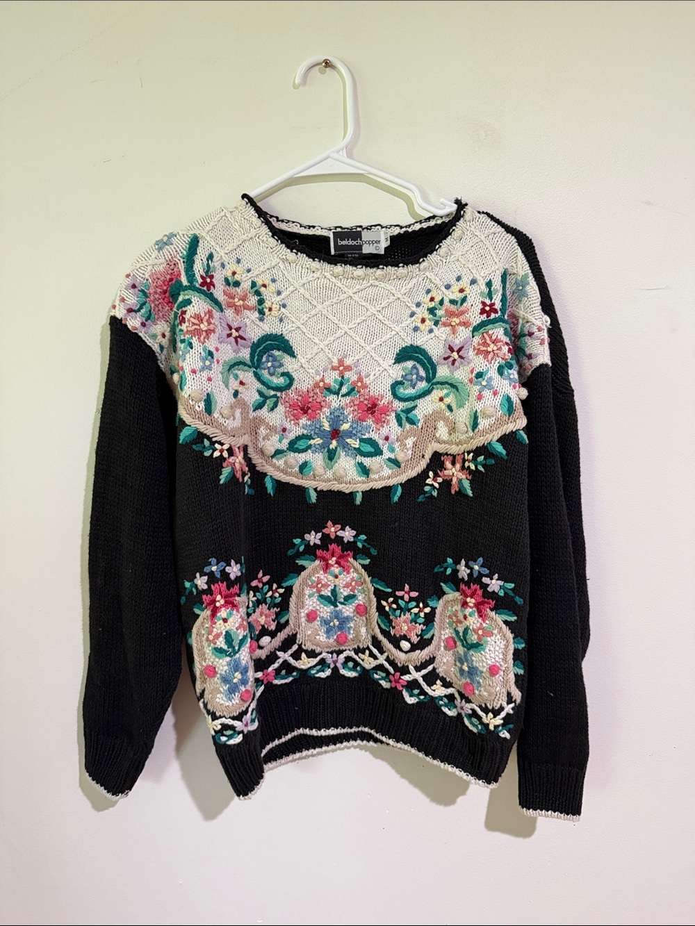 Beldoch Popper Vintage Knitted Sweater Medium